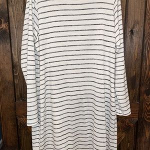 Black and white stripped dress.